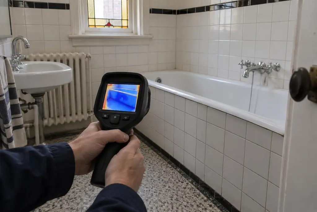 Lekdetectie Diemen – onderzoek in een badkamer van een oudere woning