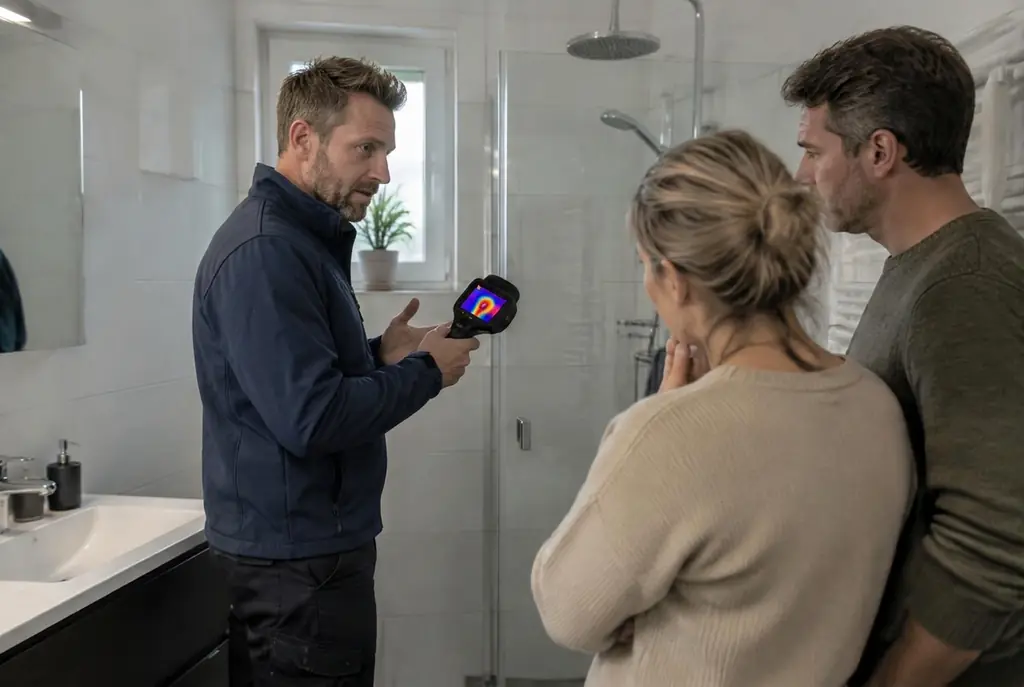 Lekdetectie Diemen – specialist legt bevindingen uit aan bewoner